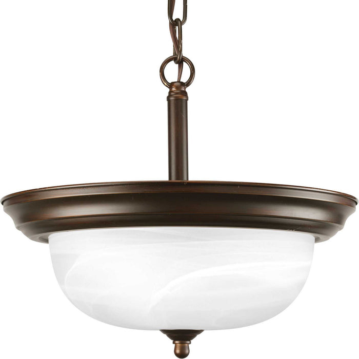 Progress Lighting - P3927-20 - Two Light Close-to-Ceiling - Alabaster - Antique Bronze