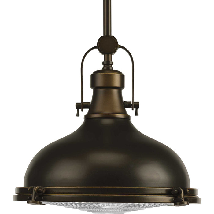 Progress Lighting - P5188-108 - One Light Pendant - Fresnel Lens - Oil Rubbed Bronze