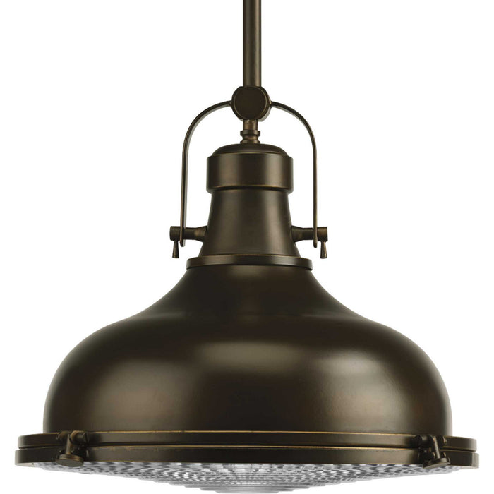 Progress Lighting - P5197-108 - One Light Pendant - Fresnel Lens - Oil Rubbed Bronze