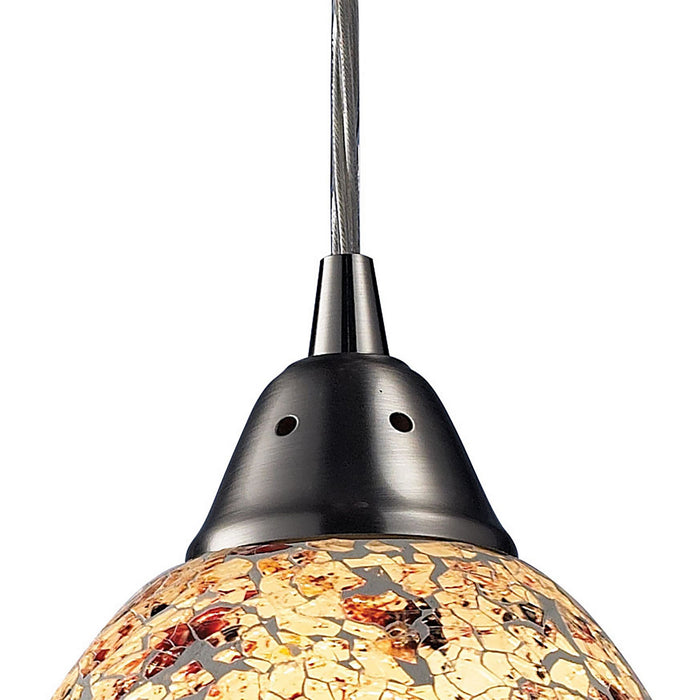 One Light Mini Pendant from the Avalon collection in Satin Nickel finish