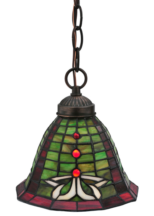 Meyda Tiffany - 114281 - One Light Mini Pendant - Dublin - Mahogany Bronze