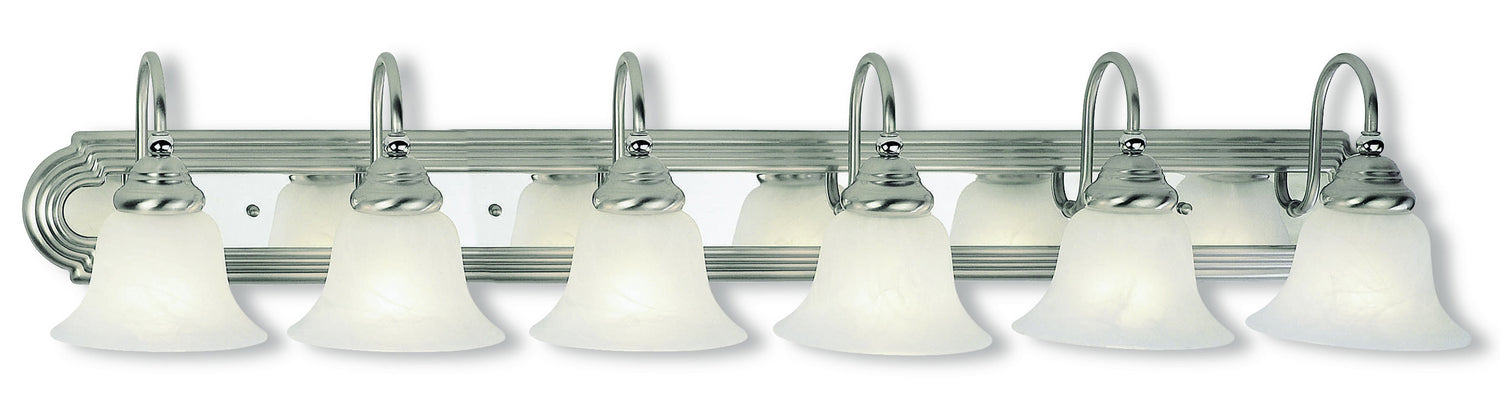 Livex Lighting - 1006-95 - Six Light Bath Vanity - Belmont - Brushed Nickel & Polished Chrome