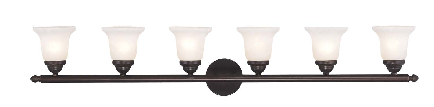 Livex Lighting - 1066-07 - Six Light Bath Vanity - Neptune - Bronze