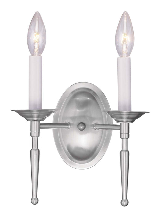 Livex Lighting - 5122-91 - Two Light Wall Sconce - Williamsburgh - Brushed Nickel