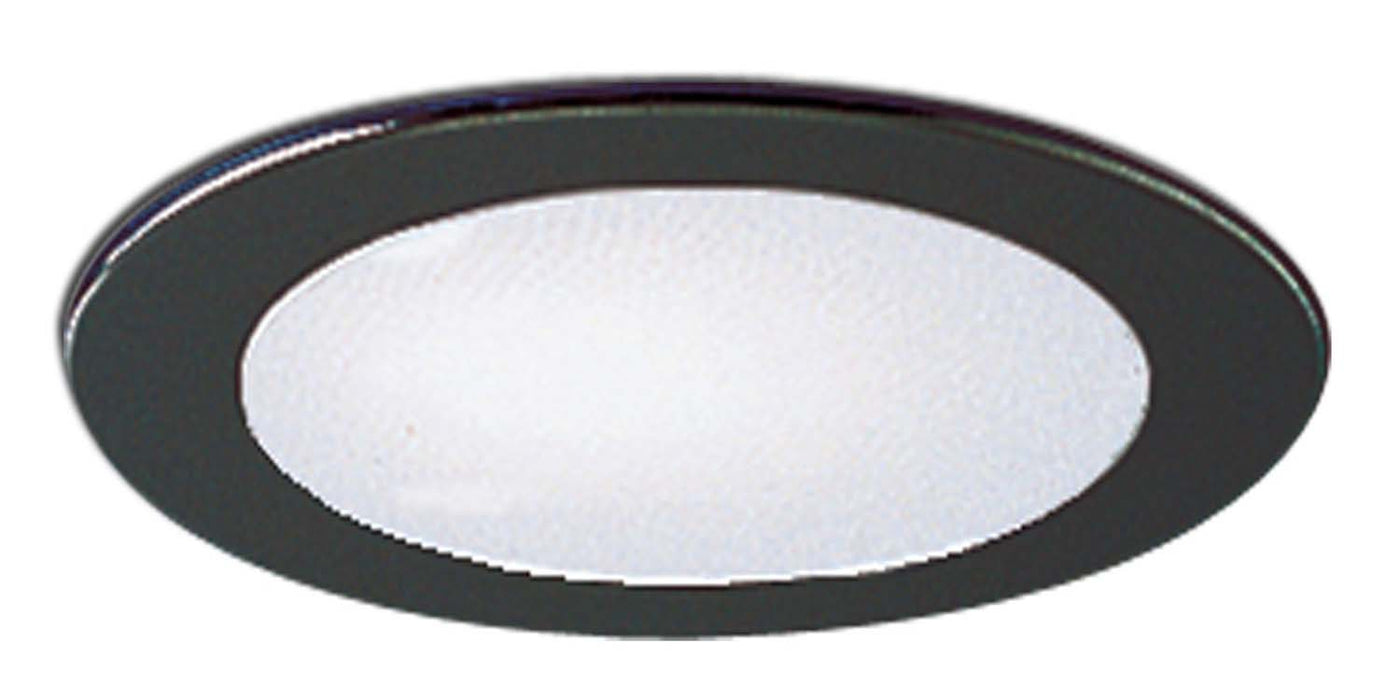 Nora Lighting - NS-22B - 4`` Albalite Lens W/ Metal Trim - Recessed - Black