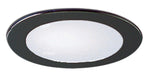 Nora Lighting - NS-22B - 4`` Albalite Lens W/ Metal Trim - Recessed - Black