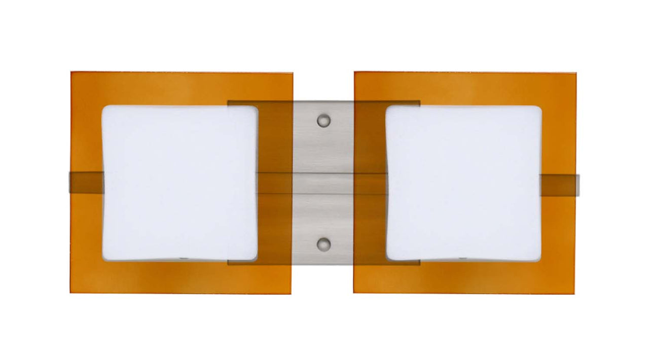 Besa - 2WS-7735TG-SN - Two Light Wall Sconce - Alex - Satin Nickel