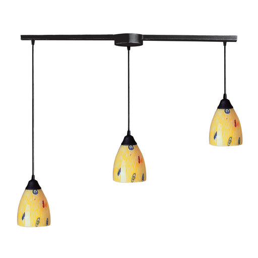 ELK Home - 406-3L-YW - Three Light Pendant - Classico - Dark Rust