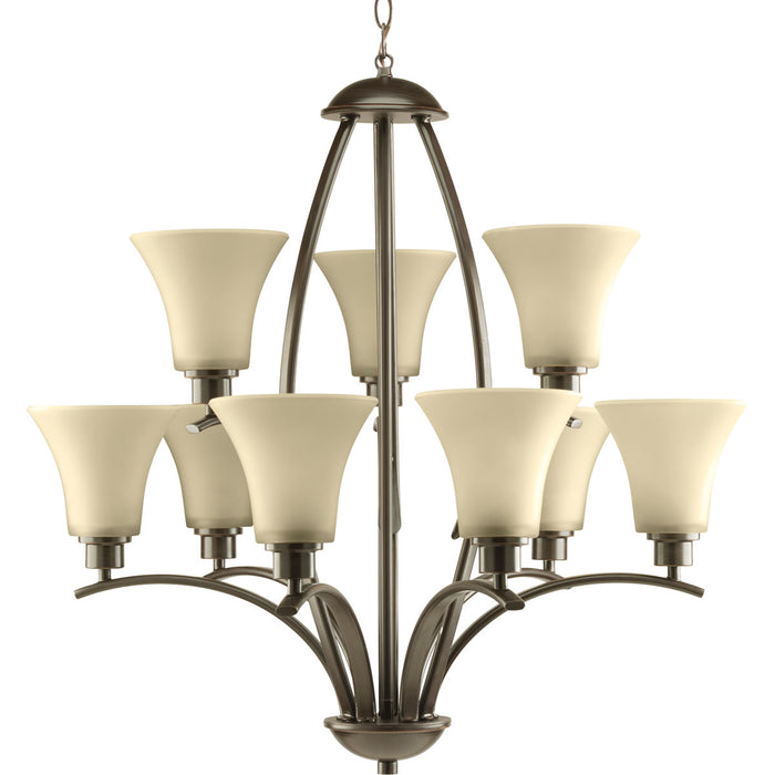 Nine Light Chandelier from the Joy collection in Antique Bronze finish