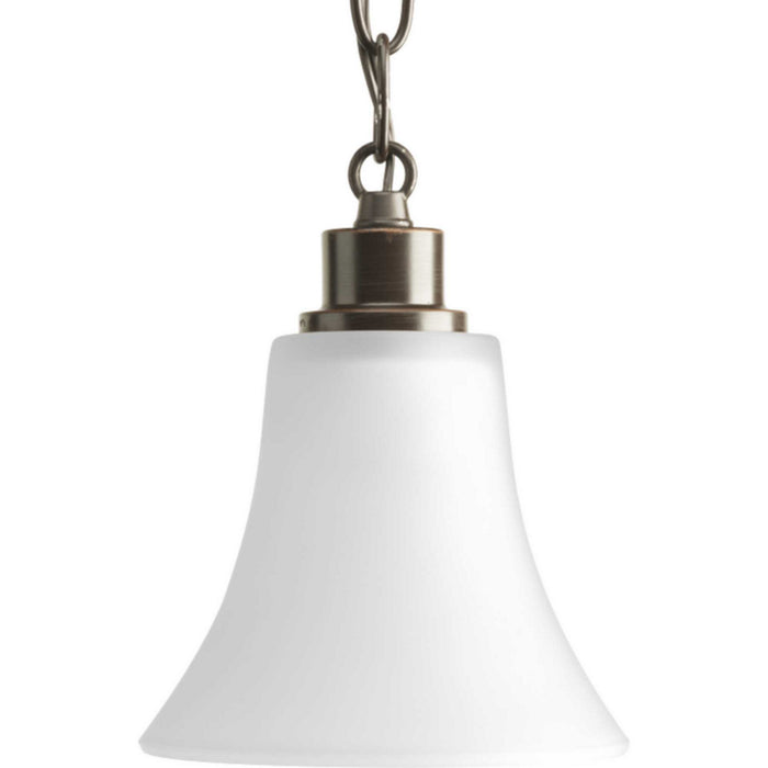 One Light Mini Pendant from the Joy collection in Brushed Nickel finish