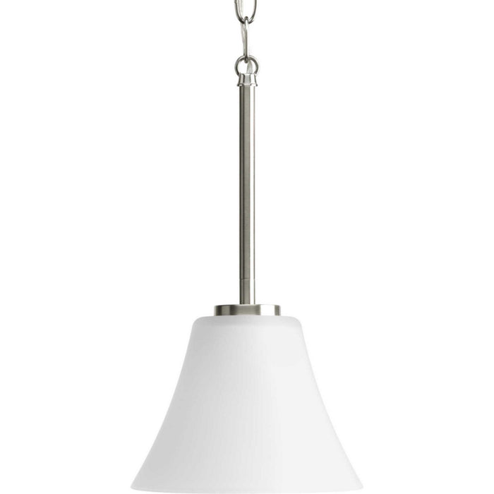 One Light Mini Pendant from the Bravo collection in Brushed Nickel finish