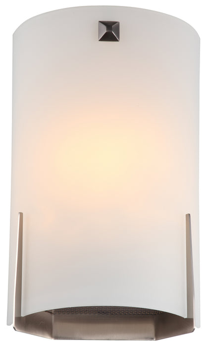 DVI Lighting - DVP1342SN-OP - Two Light Wall Sconce - Kingston - Satin Nickel w/ Half Opal Glass