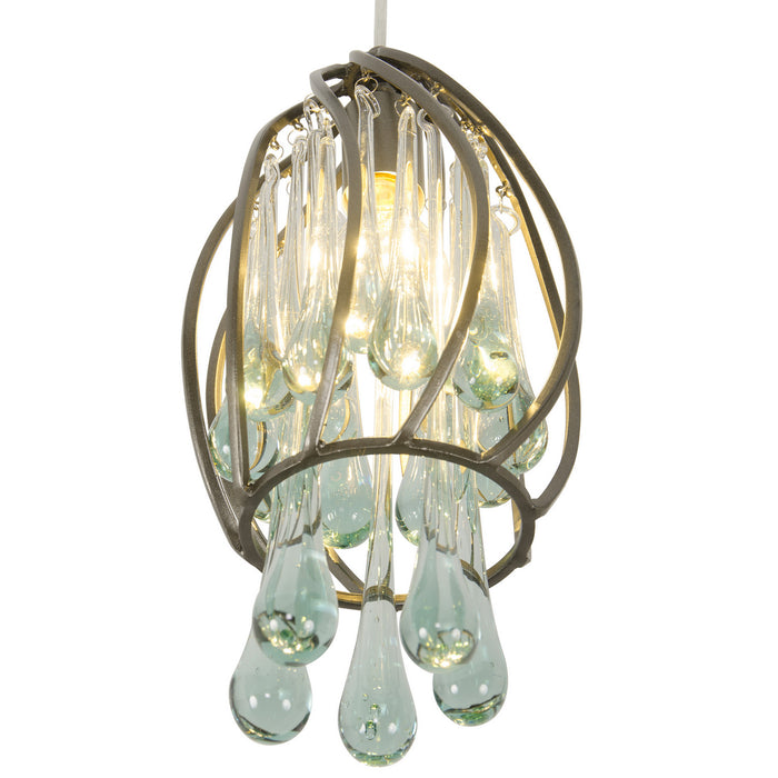 One Light Mini Pendant from the Area 51 collection in New Bronze finish