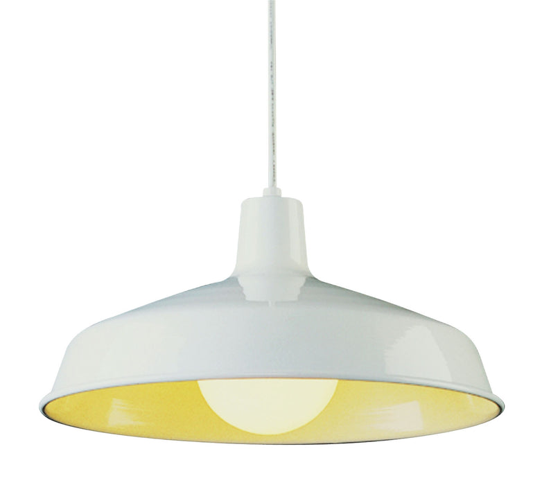 Trans Globe Imports - 1100 WH - One Light Pendant - Sherman - White