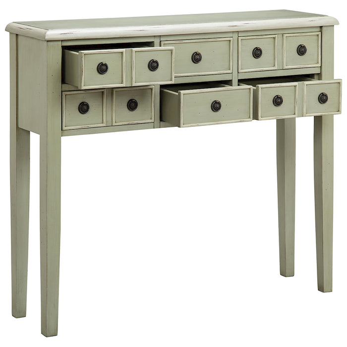 Table from the Chesapeake collection in Antique Brass finish