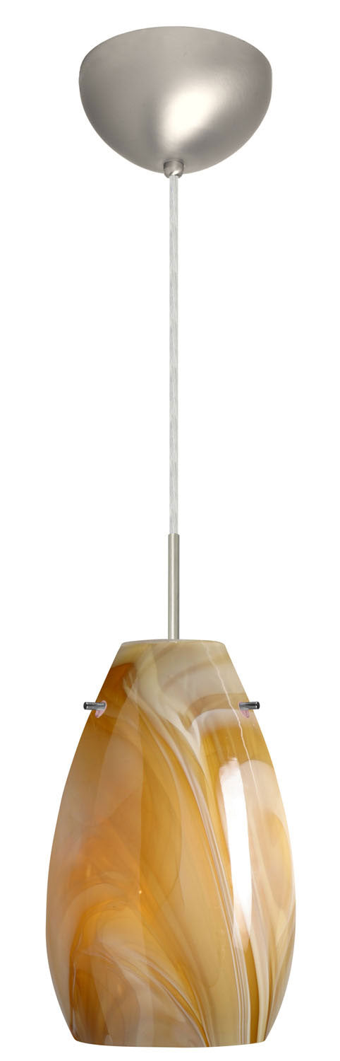 Besa - 1JC-4126HN-SN - One Light Pendant - Pera - Satin Nickel