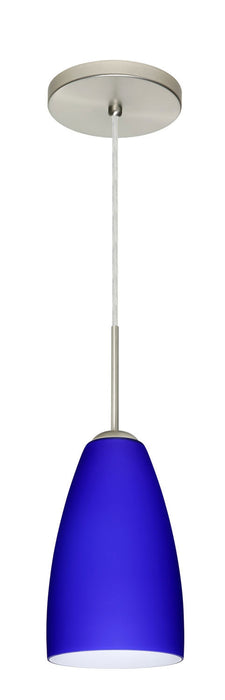 Besa - 1JT-1511CM-SN - One Light Pendant - Riva - Satin Nickel