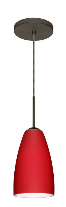 Besa - 1JT-1511RM-BR - One Light Pendant - Riva - Bronze