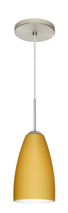 Besa - 1JT-1511VM-SN - One Light Pendant - Riva - Satin Nickel