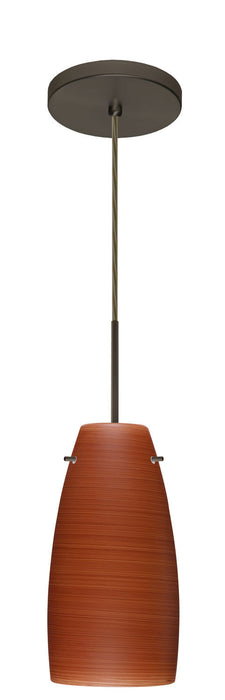 Besa - 1JT-1512CH-BR - One Light Pendant - Tao - Bronze