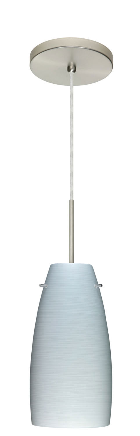 Besa - 1JT-1512KR-SN - One Light Pendant - Tao - Satin Nickel