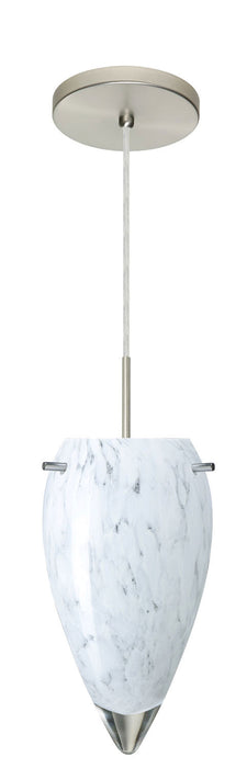 Besa - 1JT-412519-SN - One Light Pendant - Juli - Satin Nickel