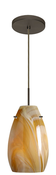 Besa - 1JT-4126HN-BR - One Light Pendant - Pera - Bronze