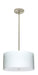 Besa - 1KT-400807-SN - Three Light Pendant - Tamburo - Satin Nickel