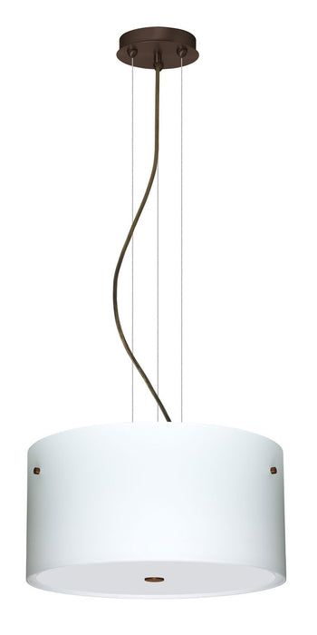 Besa - 1KV-400807-BR - Three Light Pendant - Tamburo - Bronze