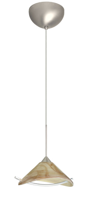 Besa - 1XC-181305-SN - One Light Pendant - Hoppi - Satin Nickel