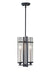 Generation Lighting - P1251AF/BS - Two Light Pendant - Ethan - Antique Forged Iron / Brushed Steel