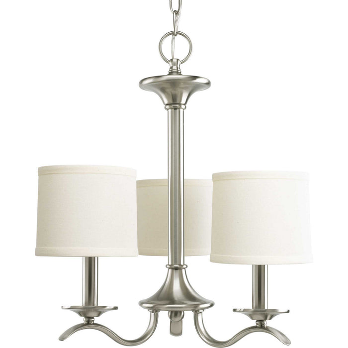 Three Light Chandelier from the Inspire collection in Brushed Nickel finish