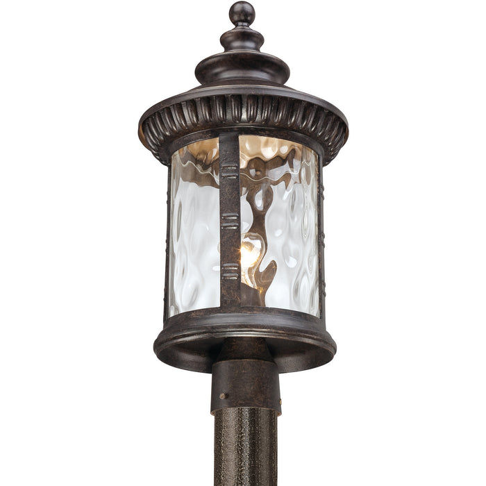 One Light Outdoor Post Mount from the Chimera collection in Imperial Bronze finish