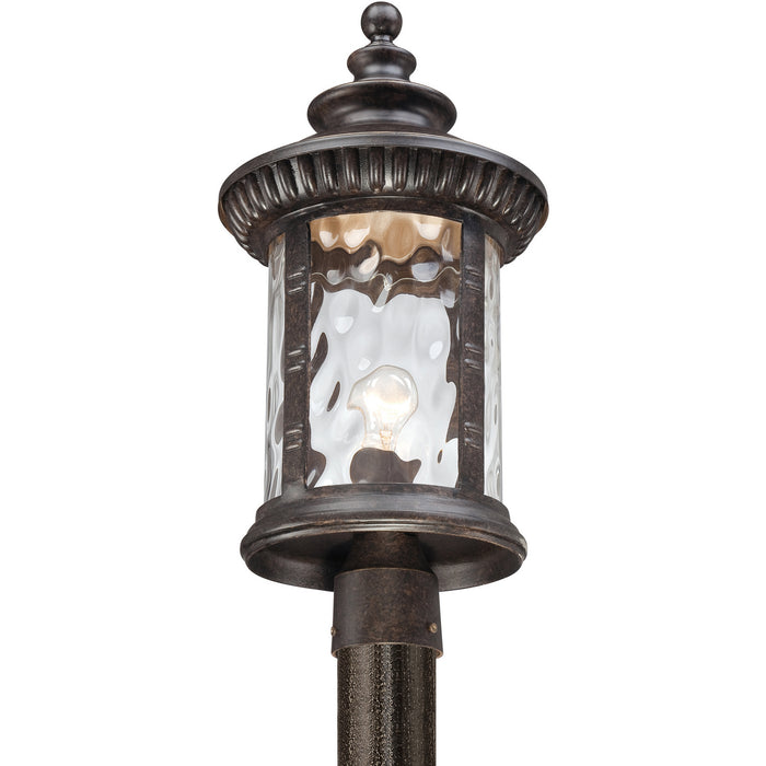 One Light Outdoor Post Mount from the Chimera collection in Imperial Bronze finish