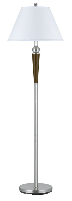 Cal Lighting - LA-8005FL-1BS - One Light Floor Lamp - Hotel - Brushed Steel/Espresso