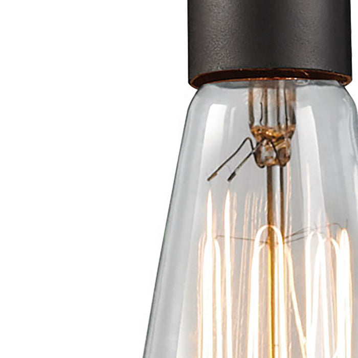 Three Light Pendant from the Menlow Park collection in Oiled Bronze finish