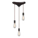 ELK Home - 60046-3 - Three Light Pendant - Menlow Park - Oiled Bronze