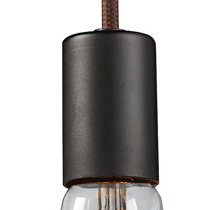 Three Light Pendant from the Menlow Park collection in Oiled Bronze finish