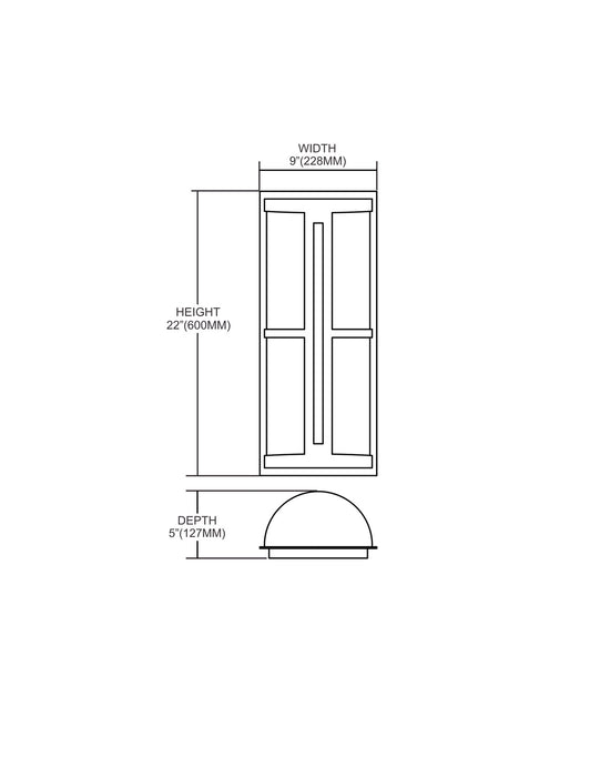 Two Light Wall Sconce from the Trevot collection in Graphite finish