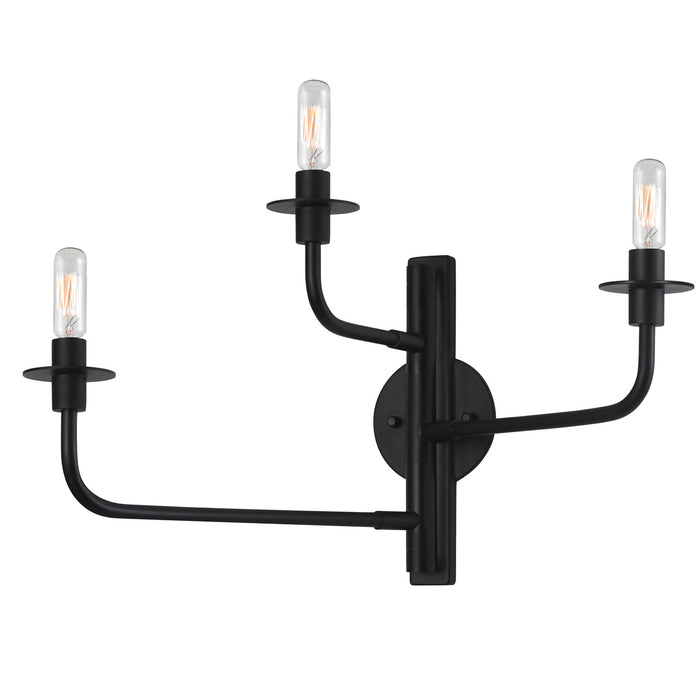 Sonneman - 4540.25 - Three Light Wall Sconce - Atelier - Satin Black