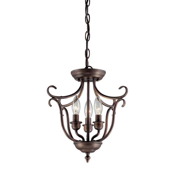 Millennium - 1323-RBZ - Three Light Pendant - Fulton - Rubbed Bronze