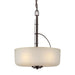 Forte - 2754-03-32 - Three Light Pendant - Antique Bronze