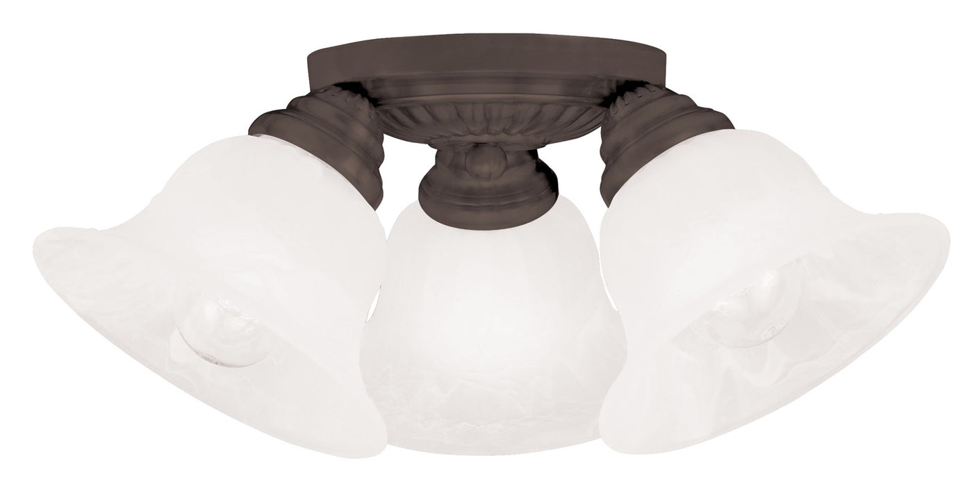 Livex Lighting - 1529-07 - Three Light Ceiling Mount - Edgemont - Bronze