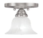 Livex Lighting - 1530-91 - One Light Ceiling Mount - Edgemont - Brushed Nickel