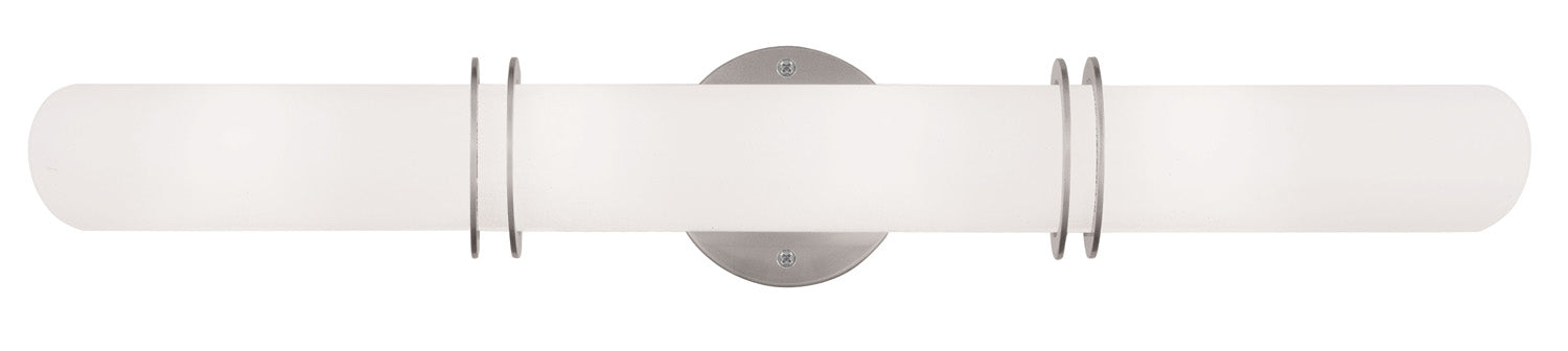 Livex Lighting - 1904-91 - Four Light Bath Vanity - Pelham - Brushed Nickel