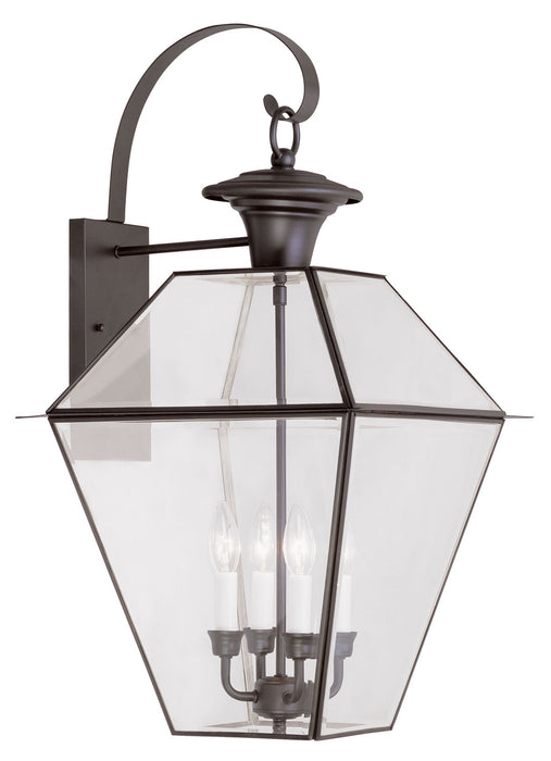 Livex Lighting - 2386-07 - Four Light Outdoor Wall Lantern - Westover - Bronze