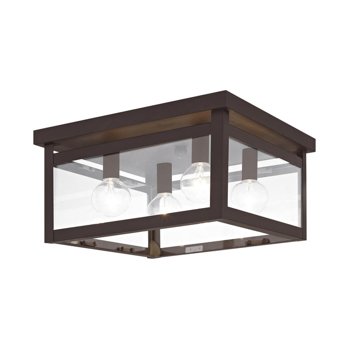 Four Light Ceiling Mount from the Milford collection in Bronze finish