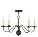 Livex Lighting - 4495-04 - Five Light Chandelier - Heritage - Black