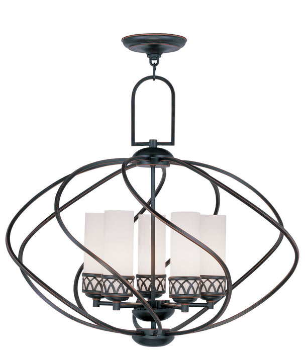 Livex Lighting - 4725-67 - Five Light Chandelier - Westfield - Olde Bronze