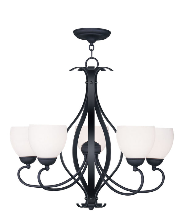 Livex Lighting - 4765-04 - Five Light Chandelier - Brookside - Black